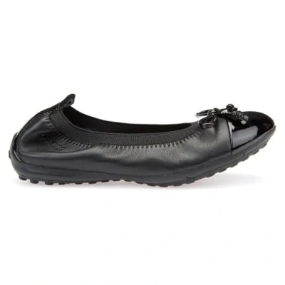 Image of Geox Girls J Piuma Bal.f Ballerina, Black, 6 UK Child