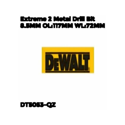 Image of DeWalt Extreme 2 Metal Drill Bit 4.2MM OL:75MM WL:43MM