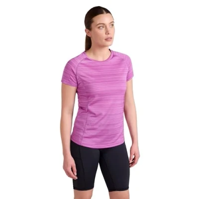 Image of Mountain Warehouse Endurance Womens T Shirt IsoCool Ladies Top, UV Protection UPF30+ Tee, Breathable &amp; High Wicking for Spring Summer, Running, Travelling Purple 12