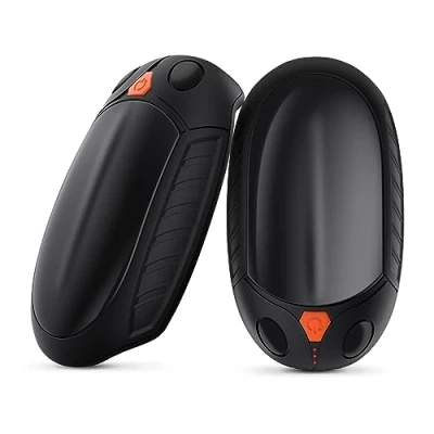 Image of Hand Warmers Rechargeable 2 Pack, 12Hrs Long Heating Pocket Size Electric Handwarmers, Quick Charge Portable Warmer Great Gift for Christmas Outdoors, Hunting, Golf, Camping