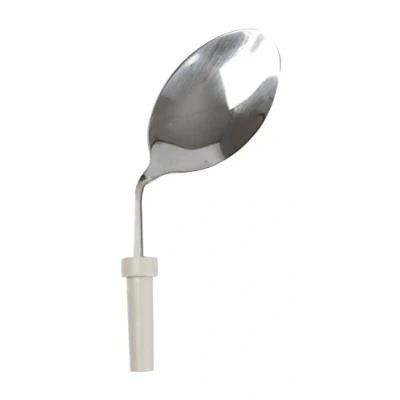 Image of HOMECRAFT Kings Angled Cutlery Utensils, Left Handed Spoon, (Eligible for VAT Relief in the UK) Adaptive Dining Aid Limited Wrist or Arm Movement, Elderly, Disabled, Arthritis, Make Eating Easier