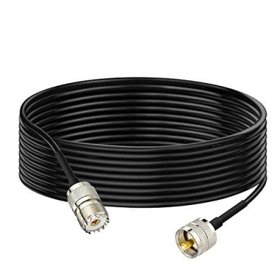 Image of Bingfu UHF PL 259 Male to SO 239 Female RG58 Aerial Antenna Extension Cable 3m/10 feet for CB Radio Ham Two Way Amateur Mobile SWR Meter Amplifier Arrester