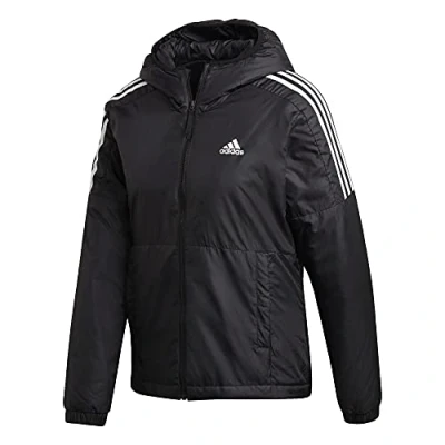 Image of adidas Female Essentials Insulated Hooded Jacket, Black,S