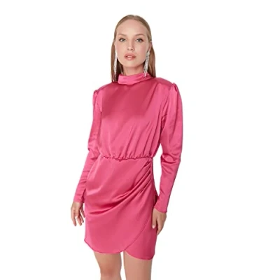 Image of Trendyol Dress Multi Color Wrapover