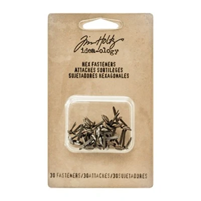 Image of Advantus Idea Ology Hex Paper Fasteners Antique Nickel, Brass &amp; Copper, Other, Multicoloured, 7.39x12.19x0.86 cm
