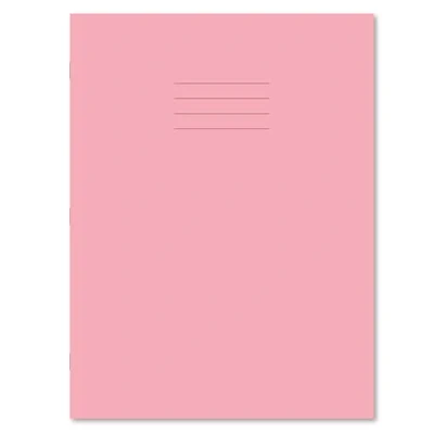 Image of Hamelin A4+ Exercise Books 8mm Ruled &amp; Margin 80 page 45 pack in Pink
