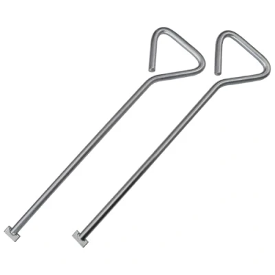 Image of Faithfull Manhole Keys Pair 520mm T Shape End (max Load 30kg)