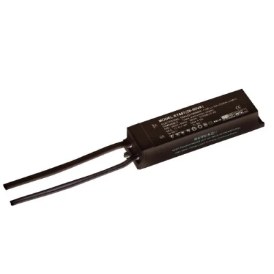 Image of Saxby Lighting 12V Transformer 60W Dimmable Chrome &amp; White Plastic ET60R