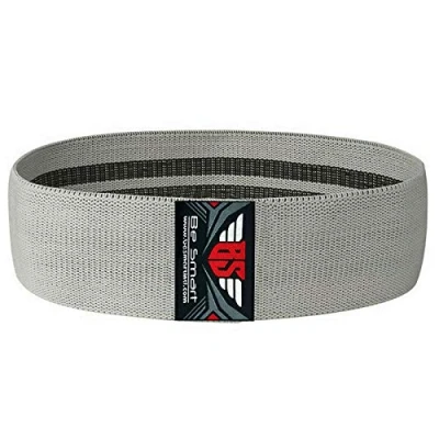 Image of Fabric Resistance Bands Exercise Band Workout Fitness for Hips &amp; Glutes Non Slip Booty Women Men Beginners Athletes Strength Training Yoga Pilate (Grey, Heavy)