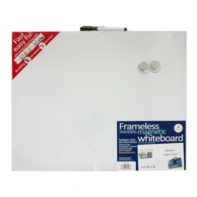 Image of Cathedral Products Easy Fix Frameless Dry Erase Board 40 x 51cm