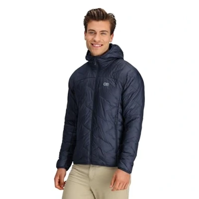 Image of Outdoor Research SuperStrand Lightweight Hoodie 4 Season Men’s Hooded Coat, Naval Blue, M