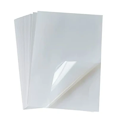 Image of 25 Sheets Frosty Clear Printable Vinyl Sticker Paper A4 Size (8.25&quot; x 11.7&quot;) Semi Transparent Waterproof for Inkjet/Laser Printer