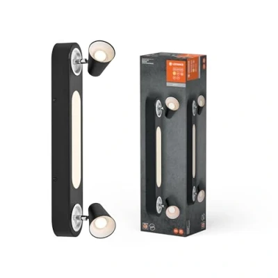 Image of LEDVANCE LED ceiling light Neptune, 2 spots, black