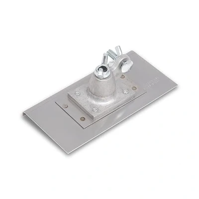 Image of Marshalltown Lockable Full Angle Running Edge Trowel, Radius 6 mm, Lip 10 for Floor and Concrete, Made of Stainless Steel, Dimensions: 203 x 102 mm