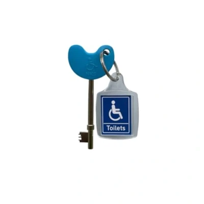 Image of NKS Radar Key Disabled Toilet Bathroom Door Access Braille Easy Turn Pack of 1 with Ring