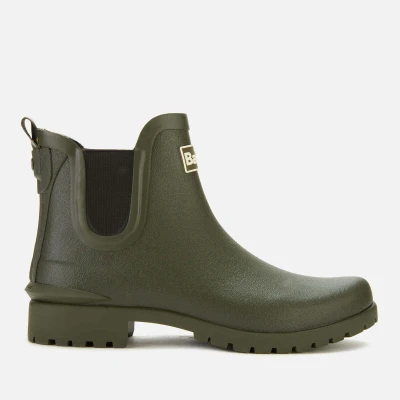 Image of Barbour Wilton Womens Wellingtons Olive material_Rubber Size UK 5