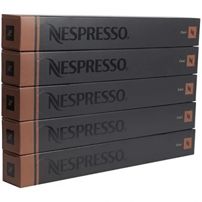 Image of 50 Original Nespresso Cosi Flavour Coffee Capsules Pods 5 Sleeves