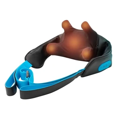 Image of HoMedics Deep Kneading Neck Massager with Heat Wraparound Cordless Tissue Muscle Massage Machine for Neck, Shoulder &amp; Upper Back, 2 Intensity Levels 4 Nodes Discomfort Ease