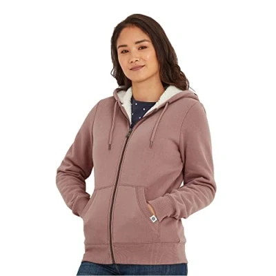 Image of TOG24 Finch Womens Hoody Faded Pink Cotton Size 10 UK