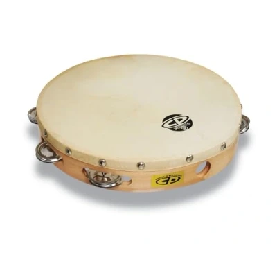 Image of LP Latin Percussion CP Wood Tambourin Holz 10&quot; einreihig mit Fell CP379