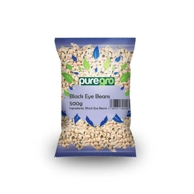 Image of Puregro Black Eye Beans 500g