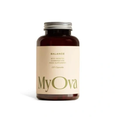 Image of MyOva Balance PCOS Supplement 30 Day Supply 2000mg Myo Inositol for Support Complex Includes Ashwagandha and Magnesium to Energy, Mood Hormonal UK Manufactured