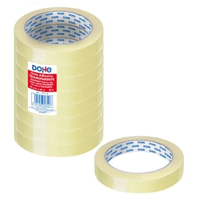 Image of MTL Pack of 8 Rolls Sticky Tape 19 mm x 66 m