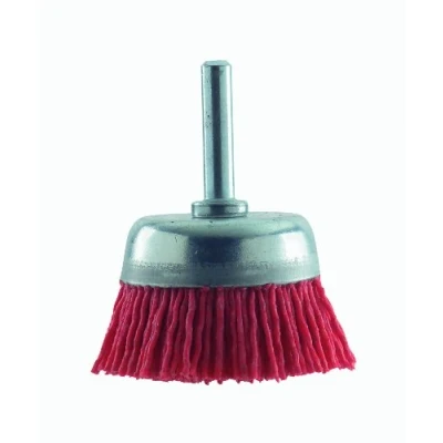 Image of Bosch 2609256525 6 x 75 mm Wire Cup Brush Nylon with Aluminium Oxide G80 Shank