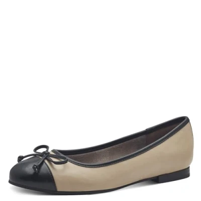 Image of Marco Tozzi Ballet pumps, Women&#039;s, Size: 5, Taupe High quality imitation leather