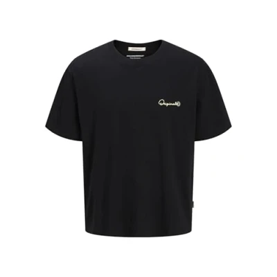 Image of Jack &amp; Jones Joracapulco Print Tshirt, Men&#039;s, Size: XL, Black
