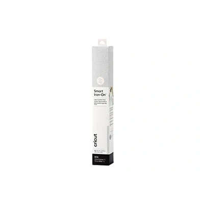 Image of Cricut Smart Glitter Iron On Silver 0.9 m (3 ft) Heat Transfer Vinyl Roll (HTV) For use with Explore 3 and Maker