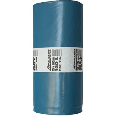 Image of LDPE bin Bags, 120 Litres, extra strong, pack of 25, 80my, bag blue, refuse sacks