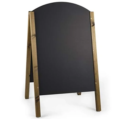 Image of Chalkboards UK Blackboard, Wood, Black, 600 x 1000 mm