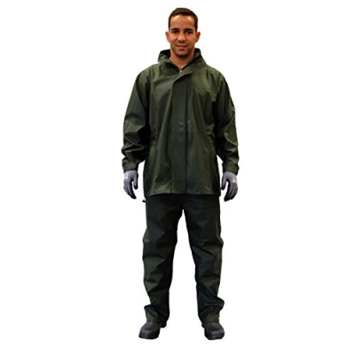 Image of Gahibre Rain Jacket/Trousers Extra Heavy Duty Polyurethane, XXL, green, 1