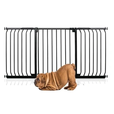 Image of Bettacare Elite Pressure Dog Gate, 161cm 170cm, Matt Black, Fit Pet Gate for and Puppy, Barrier, Easy Installation