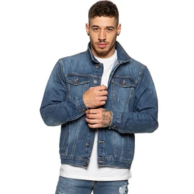 Image of Enzo EZJ391 Mens Denim MSW Jacket L