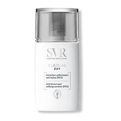 Image of SVR CLAIRIAL Day Tinted Moisturiser CC Cream SPF30 Colour Adaptive Shield for Dark, Brown, Liver, Age Spots and Marks Caused Sun Damage + Blue Light. Protects, Unifies, Perfects 30ml