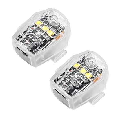 Image of HeiyRC Air 3S Drone Strobe Light,Drone Night Flight FAA Anti Collision Lighting Rechargable Led Lamp for DJI Neo Avata 2 Mini 3 Pro 4 2S Mavic SE Accessory (2pcs)