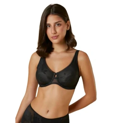 Image of Triumph Womens Wild Rose Sensation W01 Minimizer Bra, Black, 32F UK