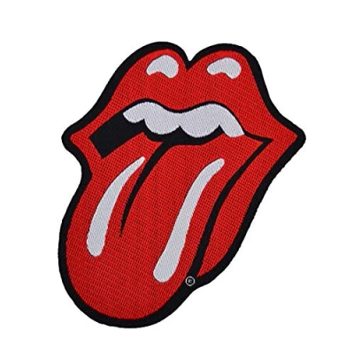Image of The Rolling Stones Tongue Cut Out Woven Patch