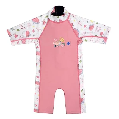 Image of Splash About Childrens Uv Sun and Sea Wetsuit One Piece Swimsuit, Forest Walk, 2 4 Years EU