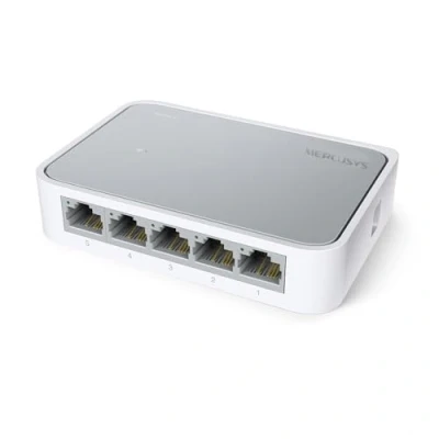 Image of TP Link TL SF1005D 5 Port 10/100 Mbps Desktop Ethernet Switch/Hub, Splitter, Plug &amp; Play, no configuration required