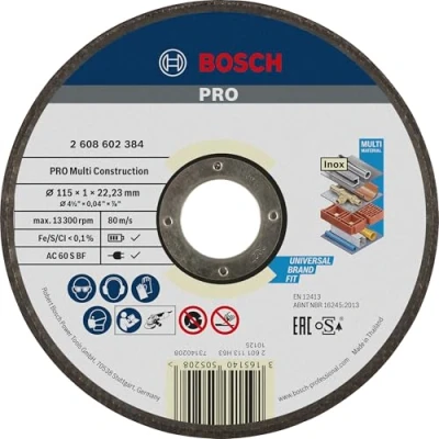 Image of Bosch 2608602384 Rapido Multi Construction Straight Cutting Disc