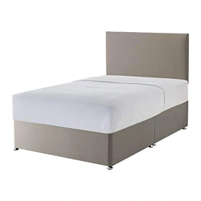 Image of Silentnight Non Storage Divan Paris Headboard Sandstone Super King
