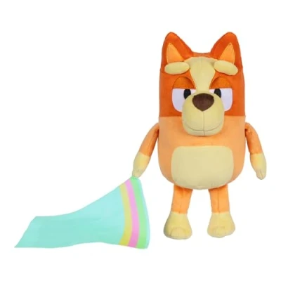 Image of Bluey Sleepy Time Bingo 13 Inch Plush With Blanket, Press Bingo&#039;s Tummy To Hear 7 Fun Phrases, Sing Along The Theme Song, So Soft Made Deluxe Fabrics And Detailed Stitching