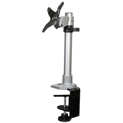 Image of StarTech.com Monitor Desk Mount Adjustable Supports Monitors Up to 34&quot; (30.9lb/14kg) Premium Single Screen VESA &amp; Grommet Clamp Silver (ARMPIVOT)