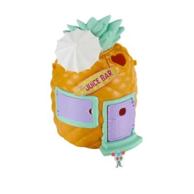 Image of Character Options 07395 Millie &amp; Friends Mouse in The House Pineapple Juice Bar Playset, Collectable Toys, Imaginative Play, Gift for 3 7 Year Old, Multi Color
