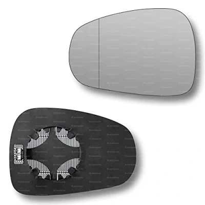 Image of Less4spares Replacement Wing Mirror Glass Left Compatible with Alfa Romeo 159 2005 2011 CLIP ON Passnager Near Side N/S Heated Blind Spot