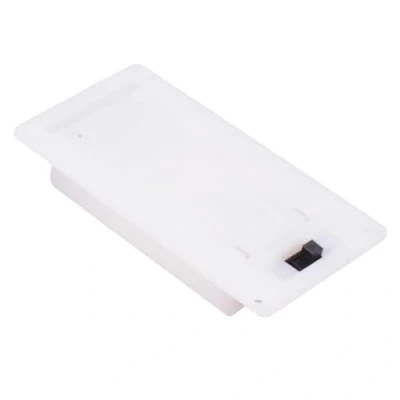 Image of AAA x 2 Hinge White Battery Holder with Switch