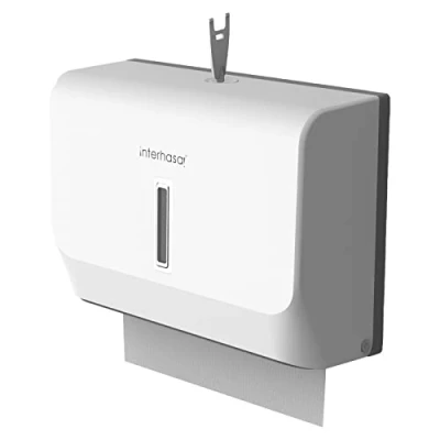 Image of interhasa! Commercial Paper Towel Dispenser Wall Mounted C fold Hand Kitchen Bathroom Restaurants (white)